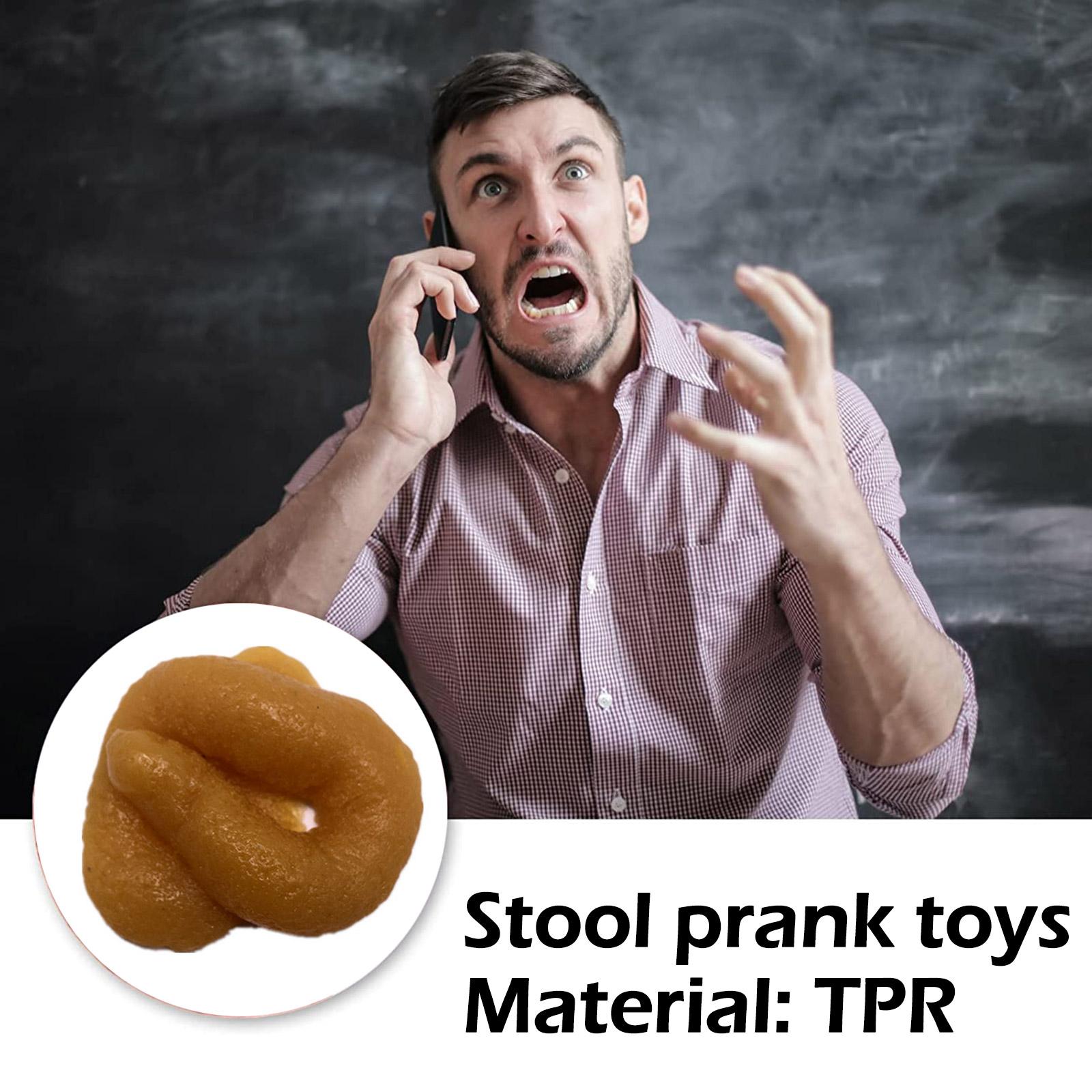 Fake Poop Gag Gift - Mainan Kotoran Palsu Plastik Lembut dan