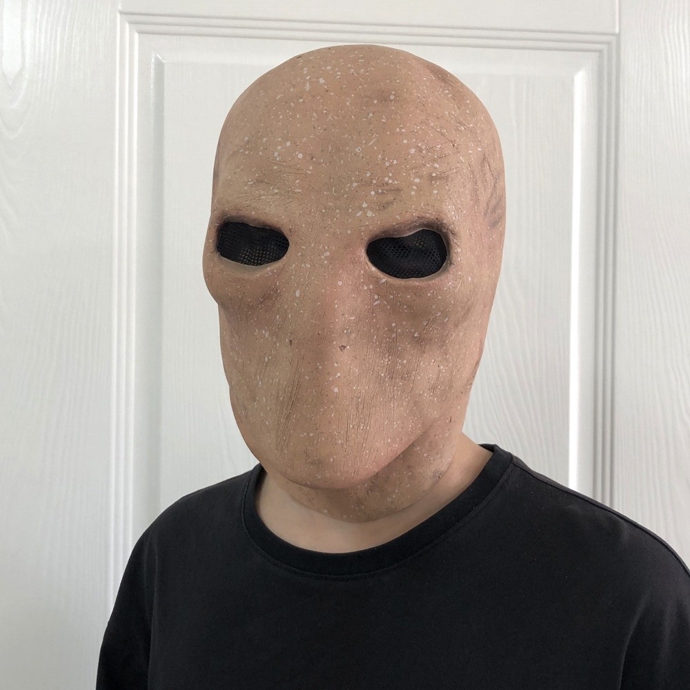 Latex Alien Mask Realistic - Topeng Slenderman Halloween, Topeng Alien Realistis,