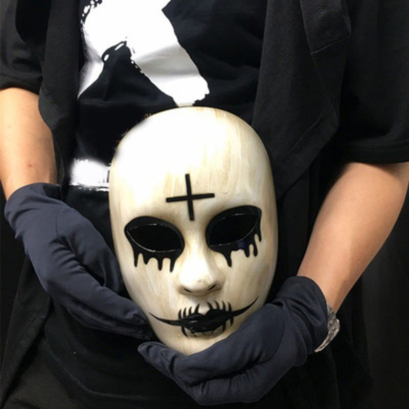 Led Purge Mask Halloween - Topeng pesta Anonymous topeng wajah tema