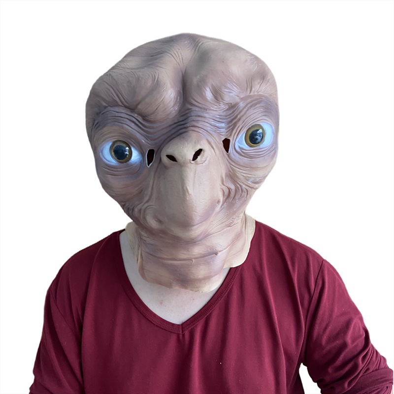 Topeng Alien ET dari Bahan Lat - Latex Alien Mask Realistic ulasan dan harga