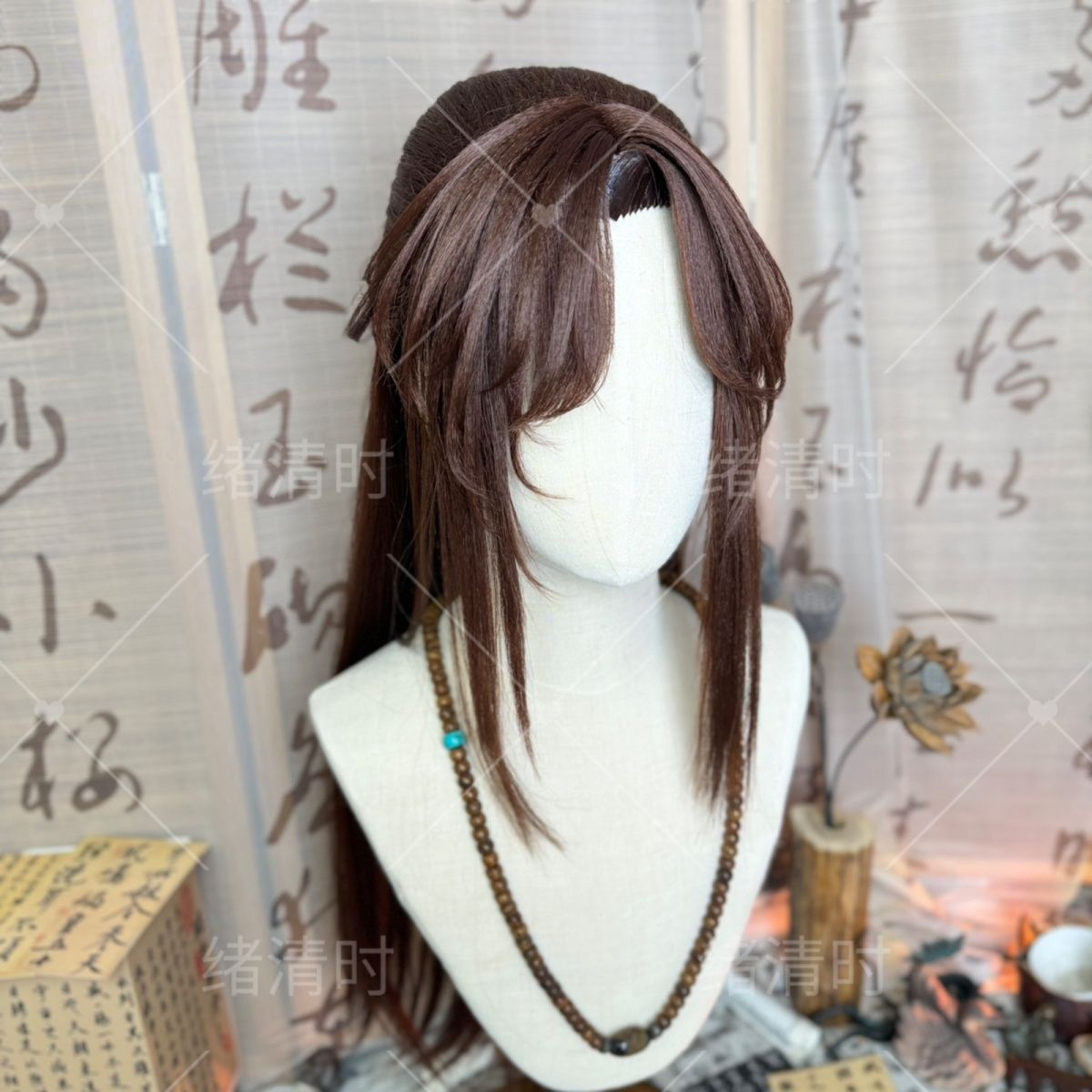 Wig Gaya Guangling Wang Ashes  - Anime Cosplay Wig Heat Resistant ulasan dan harga