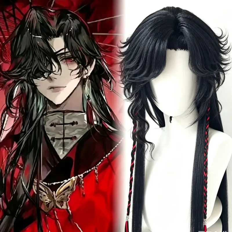 Wig bergaya Hua Cheng, wig khu - Anime Cosplay Wig Heat Resistant ulasan dan harga