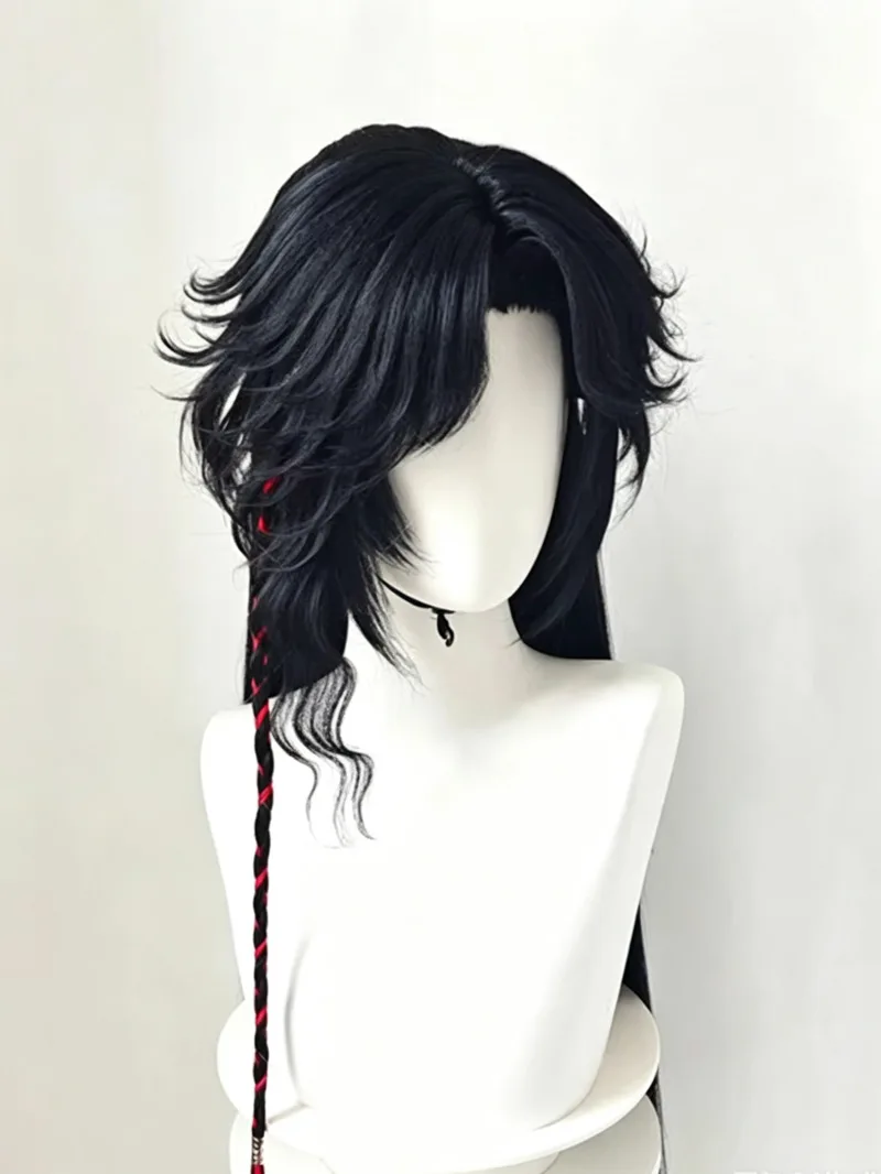 Wig bergaya Hua Cheng, wig khu - Anime Cosplay Wig Heat Resistant ulasan dan harga