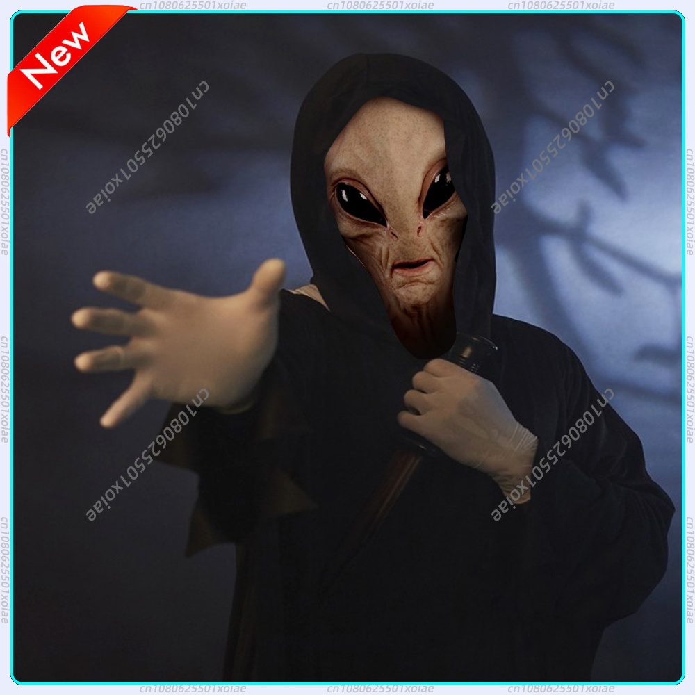 Topeng Alien Realistis Berbaha - Latex Alien Mask Realistic ulasan dan harga