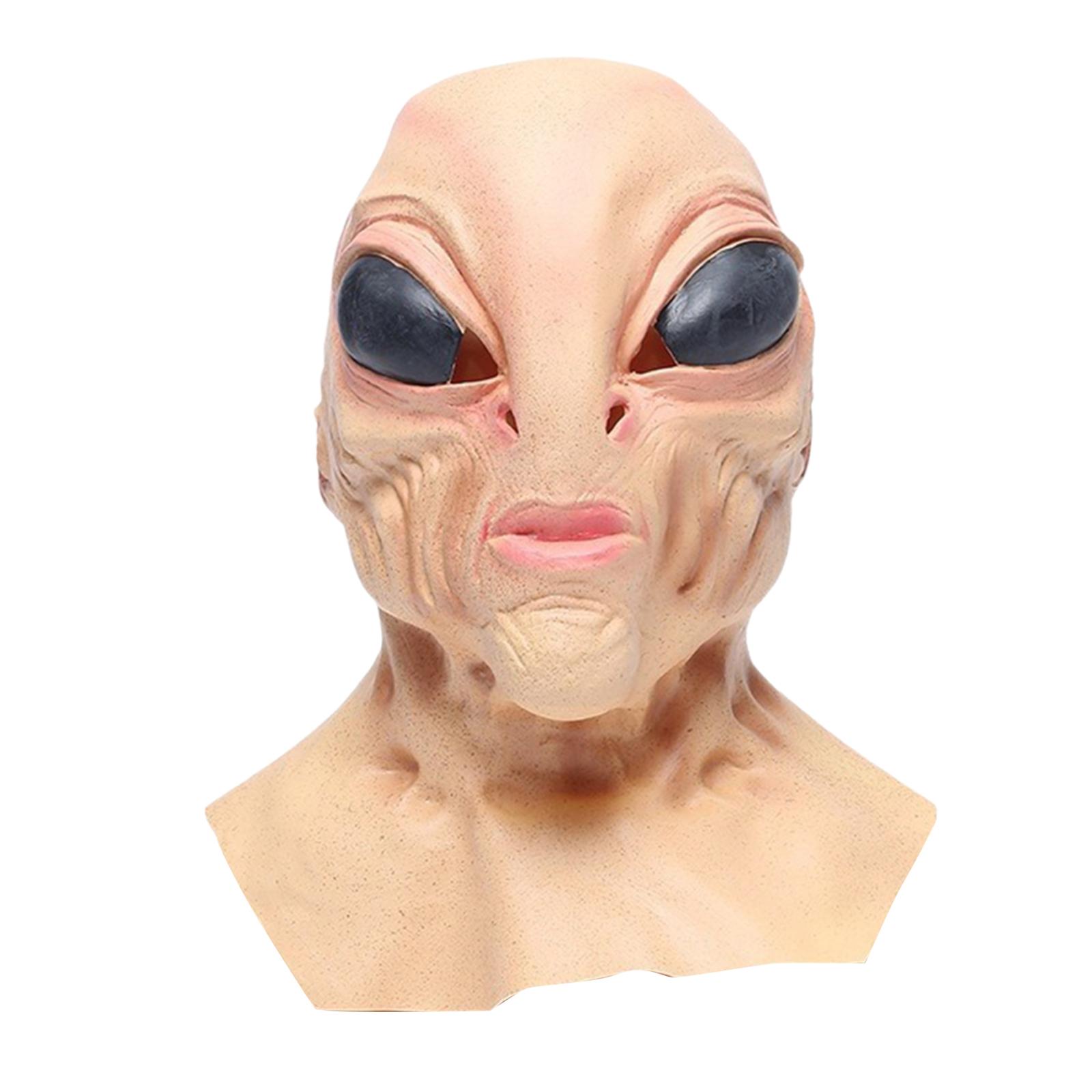 Topeng Alien Berbahan Lateks,  - Latex Alien Mask Realistic ulasan dan harga