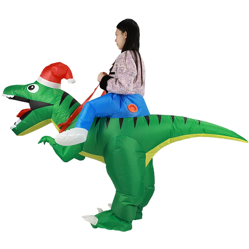 Kostum Tiup Natal Tyrannosauru - Inflatable Dinosaur Costume Adult ulasan dan harga